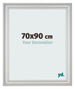 Photo Frame 70x90cm Silver Matte MDF Lazio Front Size | Yourdecoration.com