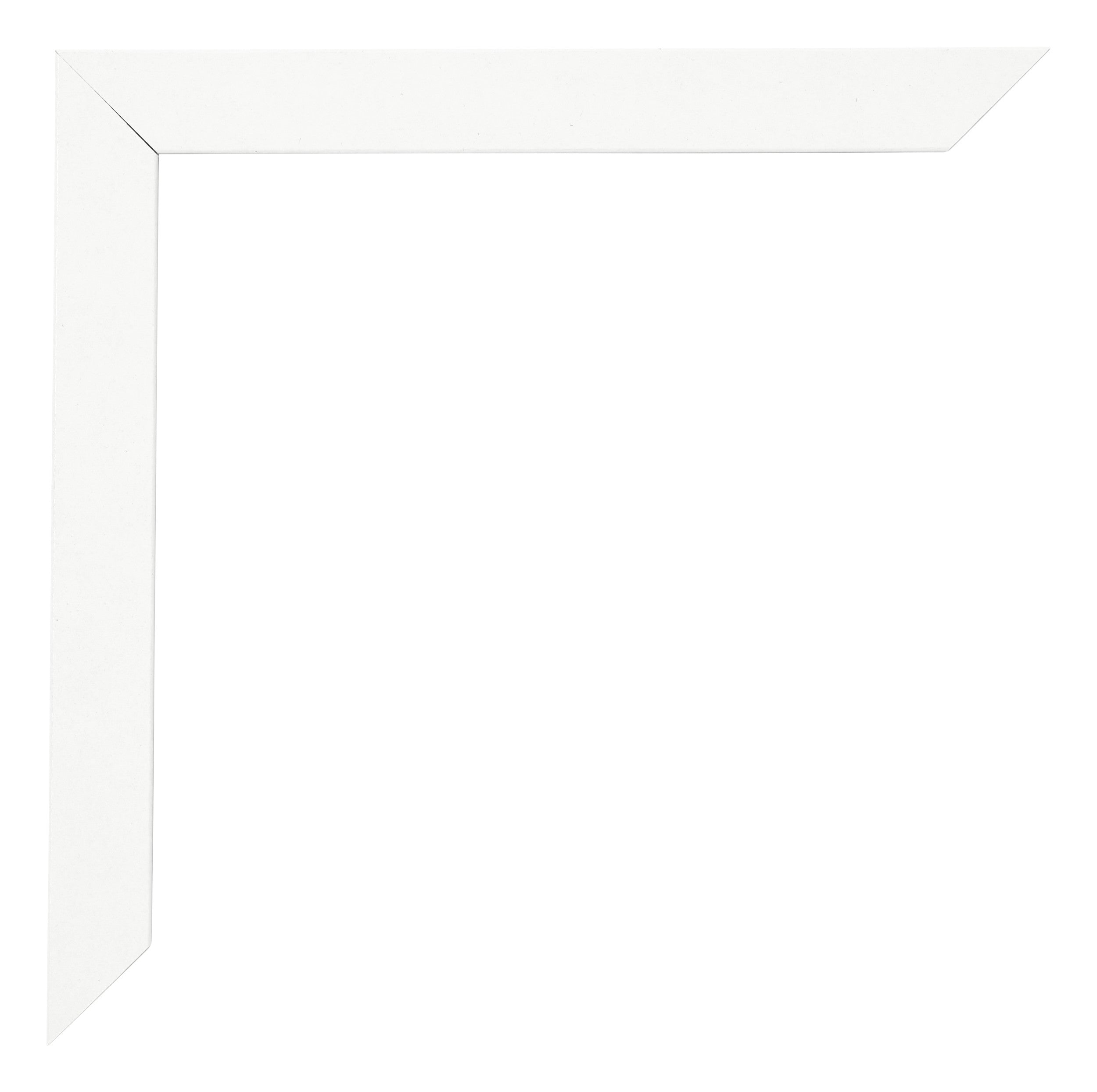 Photo Frame 70x90cm White High Gloss MDF Bologna Detail Corner | Yourdecoration.com