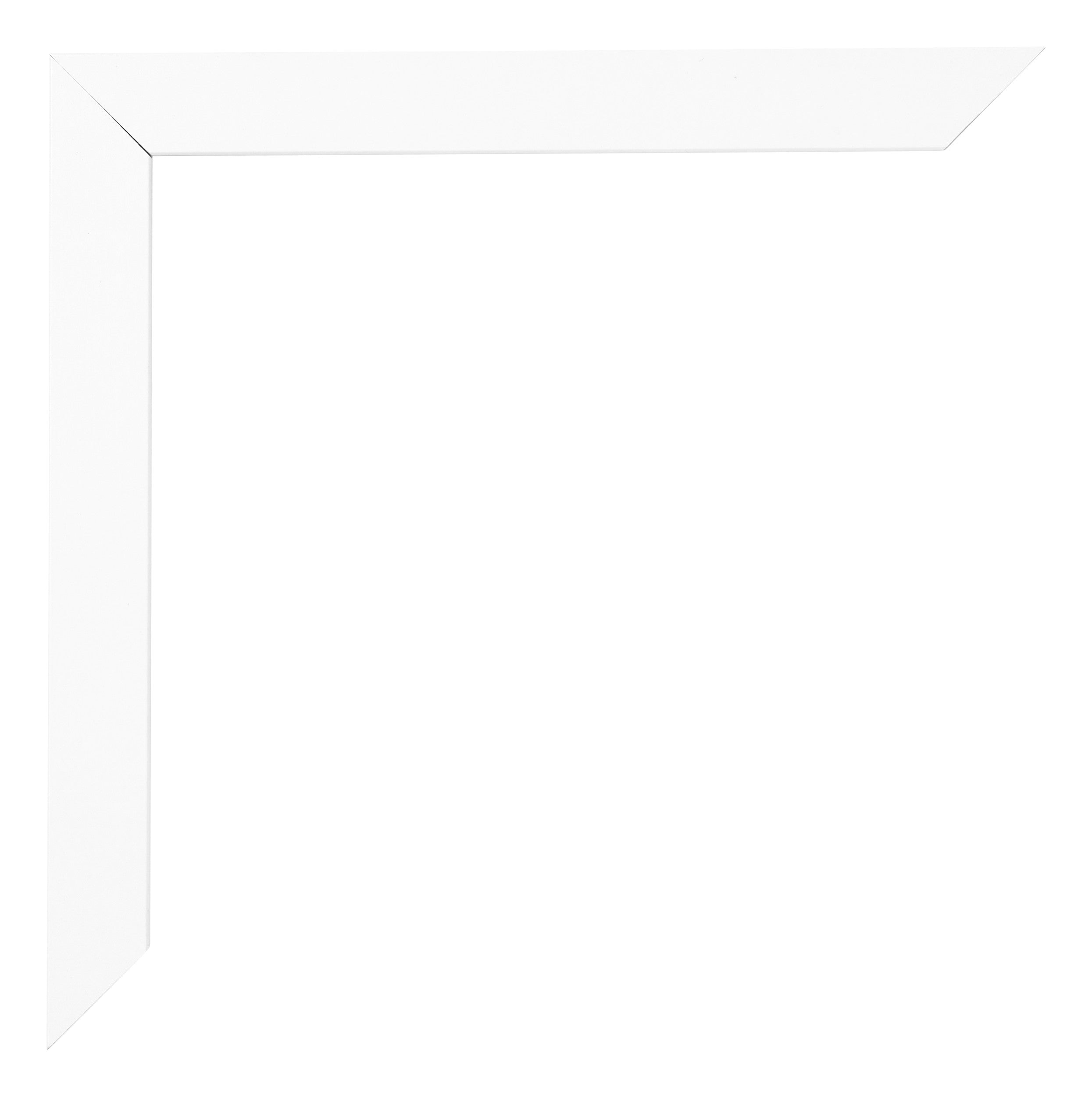 Photo Frame 70x90cm White Matte MDF Bologna Detail Corner | Yourdecoration.com