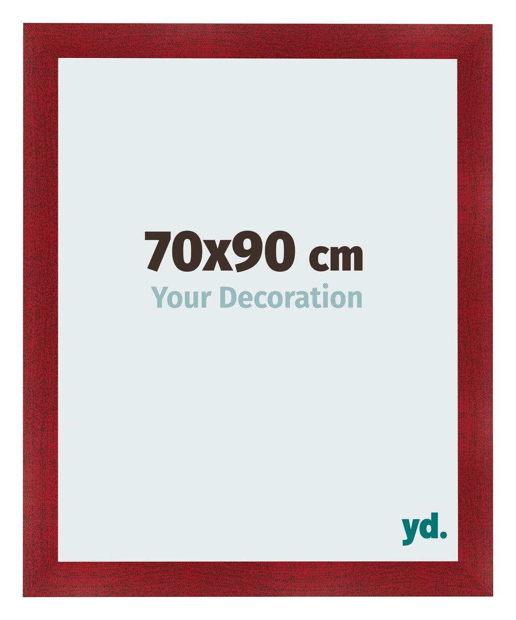 Photo Frame 70x90cm Wine Red Swept MDF Pisa Front Size | Yourdecoration.com