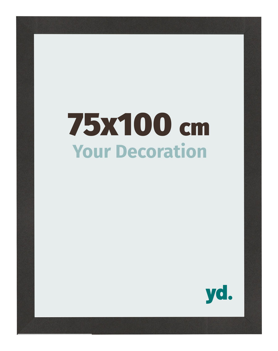 Photo Frame 75x100 cm Black Matte MDF Bologna Front Size | Yourdecoration.com