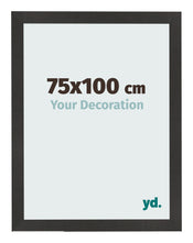 Photo Frame 75x100 cm Black Matte MDF Bologna Front Size | Yourdecoration.com