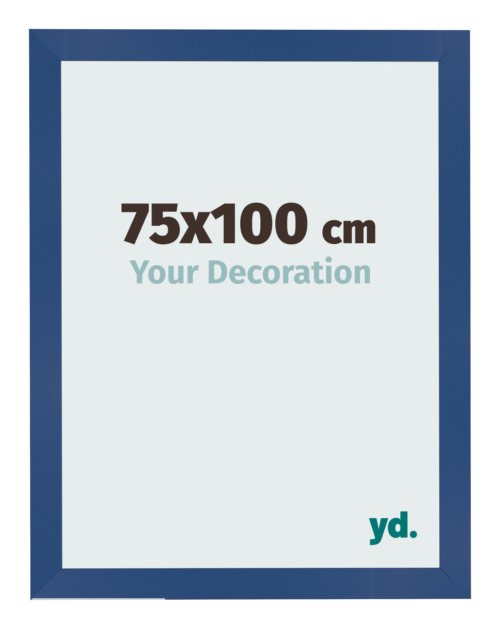 Photo Frame 75x100 cm Dark Blue MDF Bologna Front Size | Yourdecoration.com