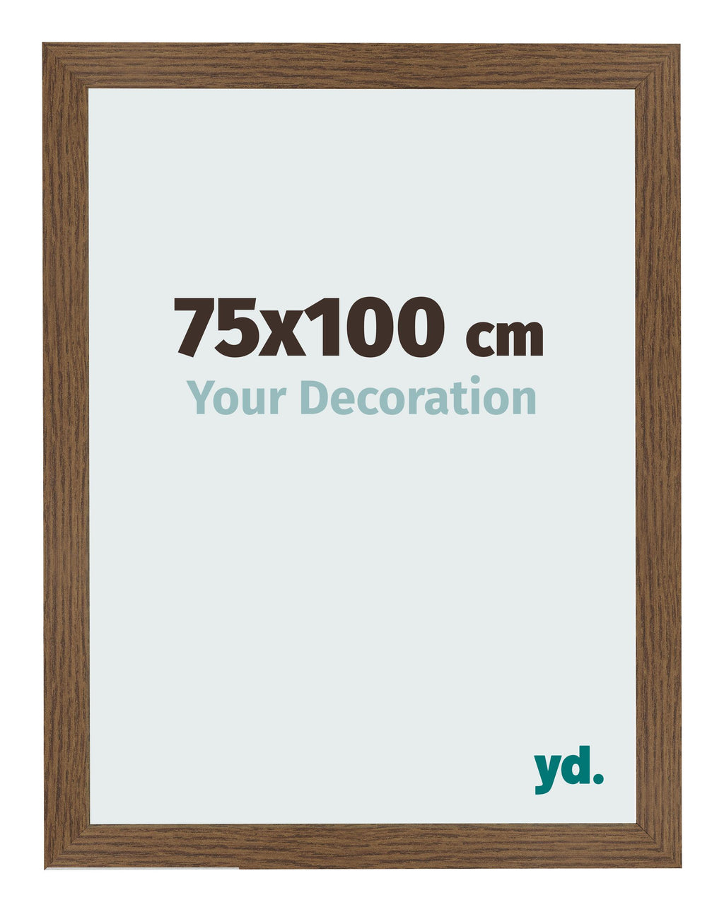 Photo Frame 75x100 cm Oak Rustic MDF Bologna Front Size | Yourdecoration.com
