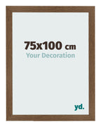 Photo Frame 75x100 cm Oak Rustic MDF Bologna Front Size | Yourdecoration.com