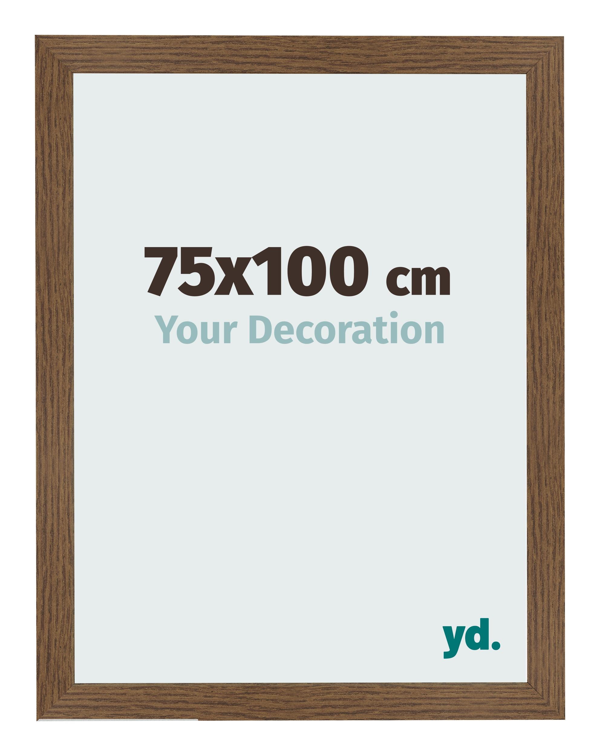 Photo Frame 75x100 cm Oak Rustic MDF Bologna Front Size | Yourdecoration.com