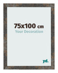 Photo Frame 75x100 cm Oxidized Metal MDF Bologna Front Size | Yourdecoration.com