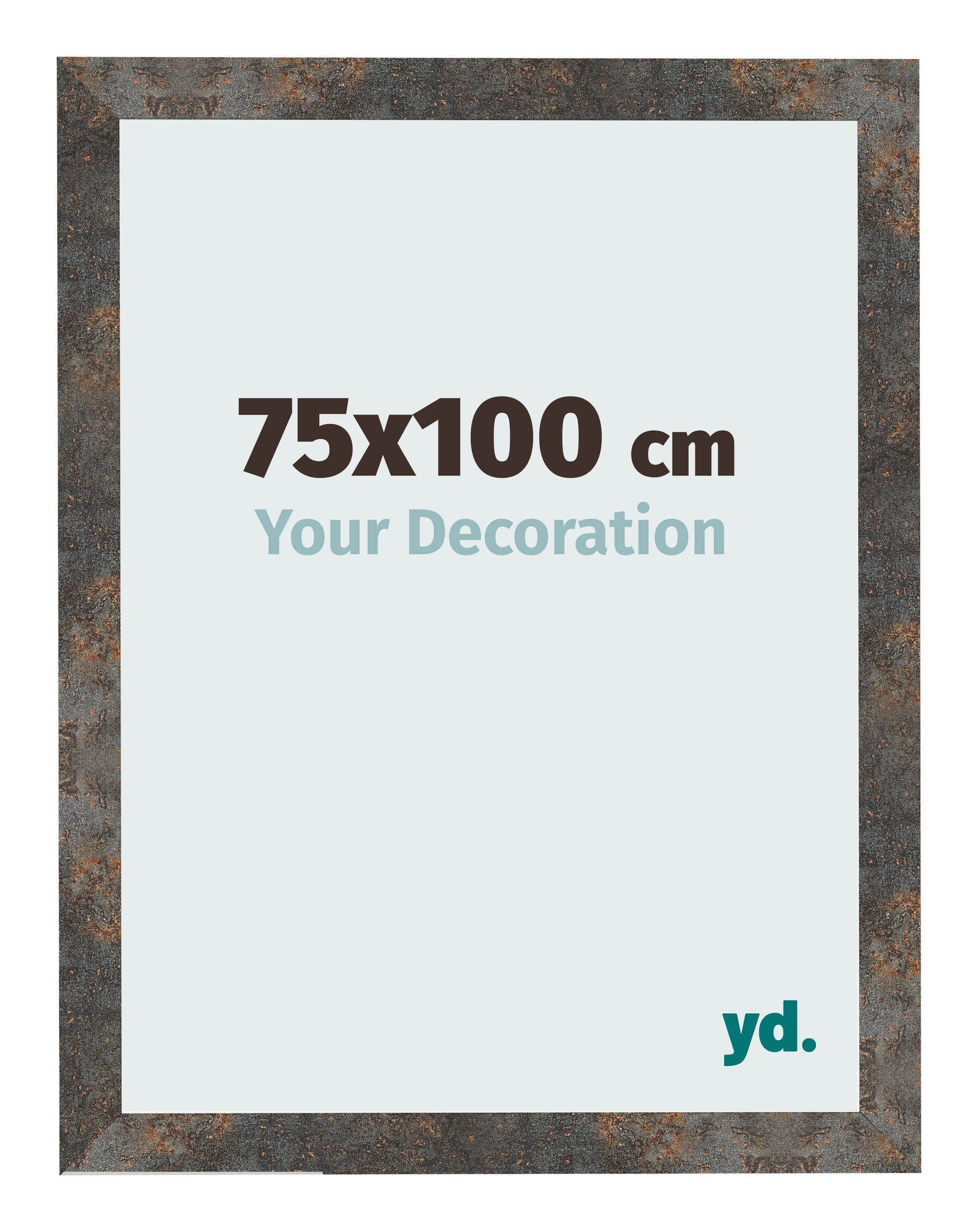 Photo Frame 75x100 cm Oxidized Metal MDF Bologna Front Size | Yourdecoration.com