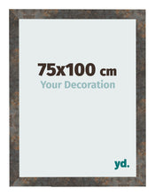 Photo Frame 75x100 cm Oxidized Metal MDF Bologna Front Size | Yourdecoration.com