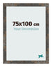 Photo Frame 75x100 cm Oxidized Metal MDF Bologna Front Size | Yourdecoration.com