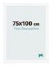 Photo Frame 75x100 cm White Matte MDF Bologna Front Size | Yourdecoration.com
