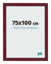 Photo Frame 75x100 cm Wine Red Swept MDF Bologna Front Size | Yourdecoration.com