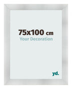 Photo Frame 75x100cm Aluminum Brushed MDF Pisa Front Size | Yourdecoration.com