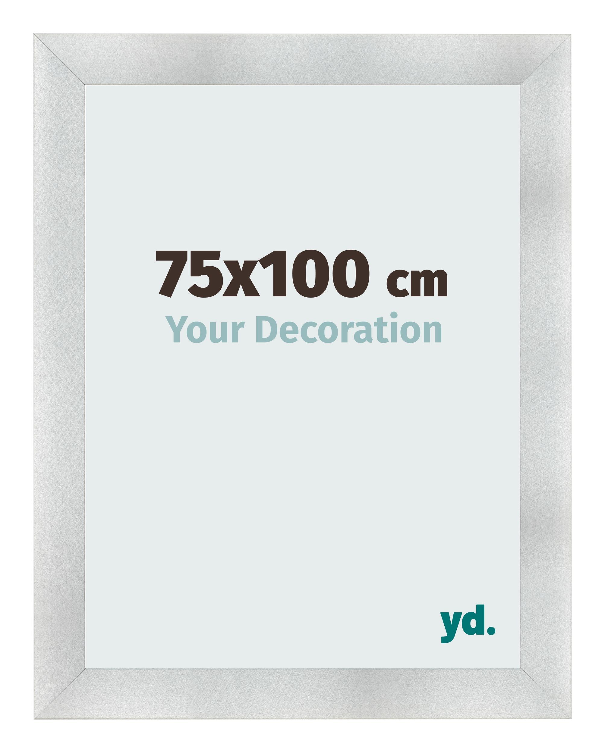 Photo Frame 75x100cm Aluminum Brushed MDF Pisa Front Size | Yourdecoration.com