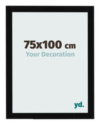 Photo Frame 75x100cm Black High Gloss MDF Bologna Front Size | Yourdecoration.com