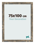 Photo Frame 75x100cm Blue Gold Melange MDF Bologna Front Size | Yourdecoration.com