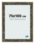 Photo Frame 75x100cm Blue Gold Melange MDF Pisa Front Size | Yourdecoration.com