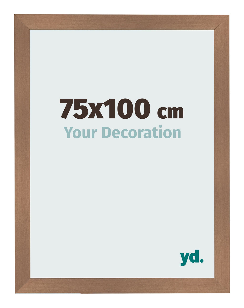 Photo Frame 75x100cm Copper Design MDF Bologna Front Size | Yourdecoration.com