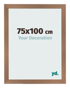 Photo Frame 75x100cm Copper Design MDF Bologna Front Size | Yourdecoration.com