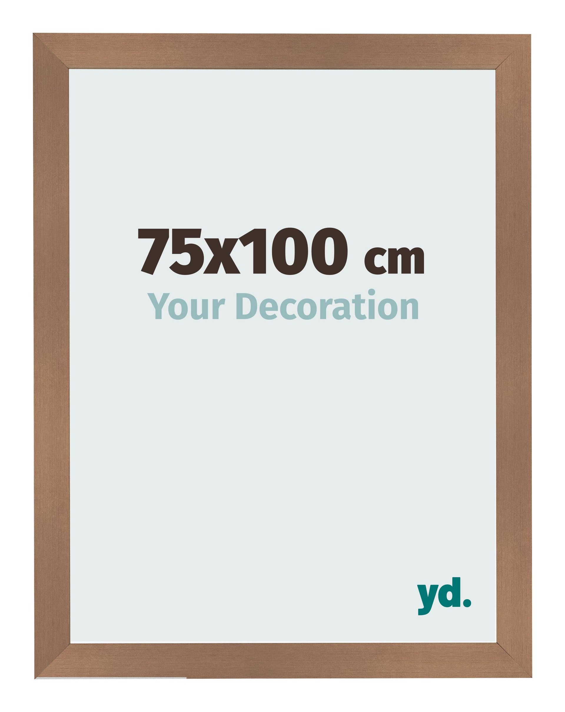 Photo Frame 75x100cm Copper Design MDF Bologna Front Size | Yourdecoration.com