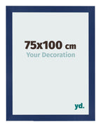 Photo Frame 75x100cm Dark Blue Swept MDF Bologna Front Size | Yourdecoration.com
