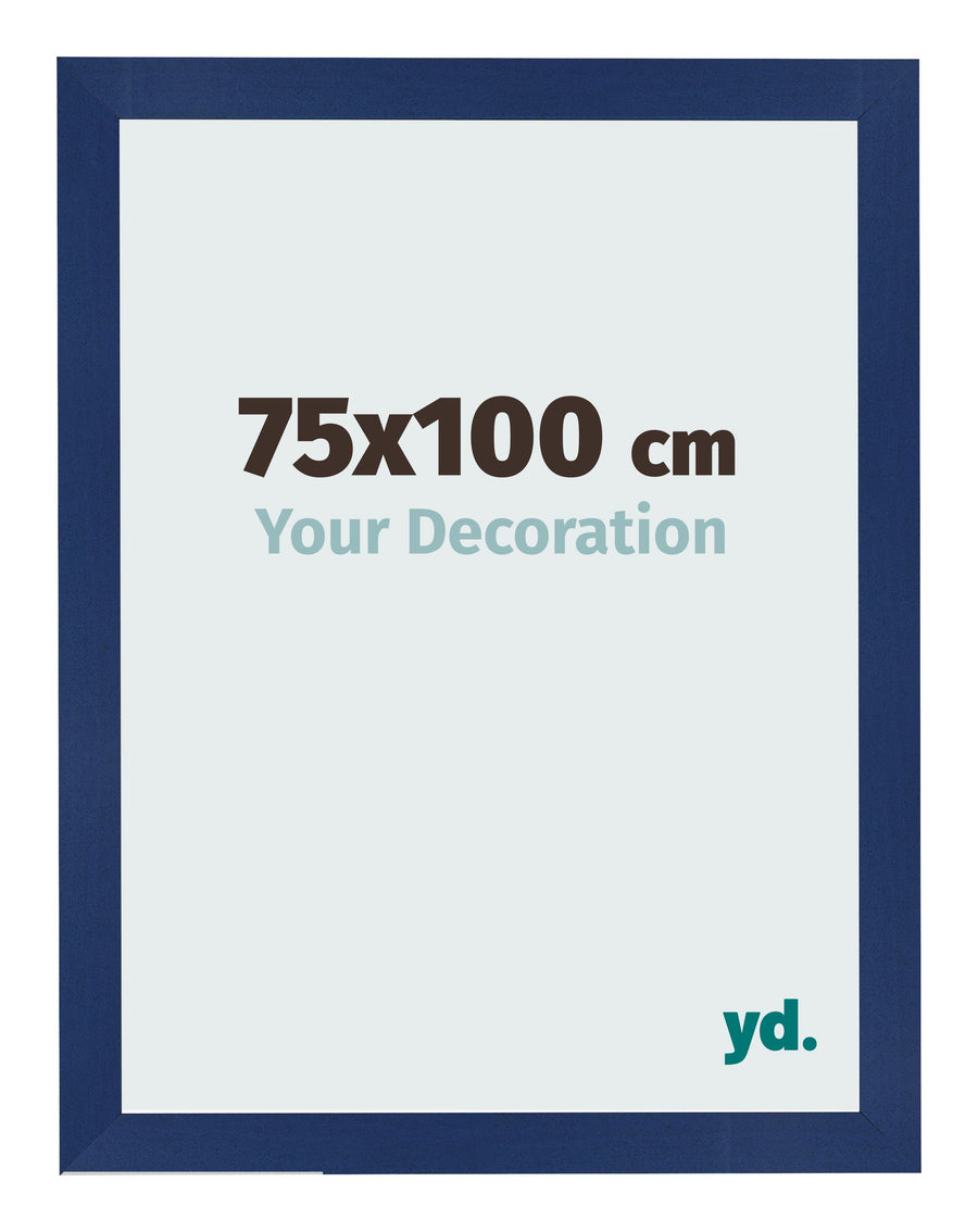 Photo Frame 75x100cm Dark Blue Swept MDF Bologna Front Size | Yourdecoration.com