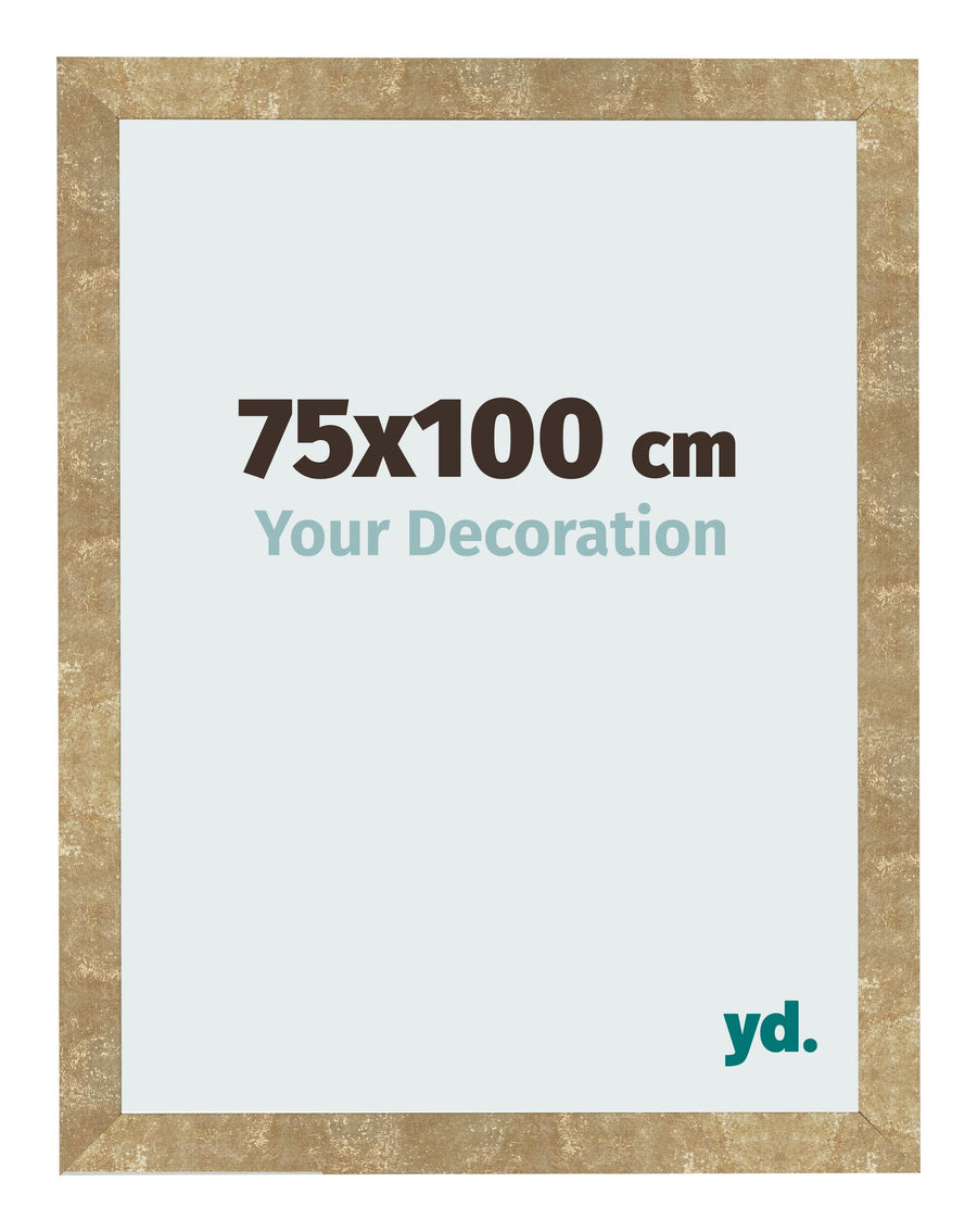 Photo Frame 75x100cm Gold Antique MDF Bologna Front Size | Yourdecoration.com