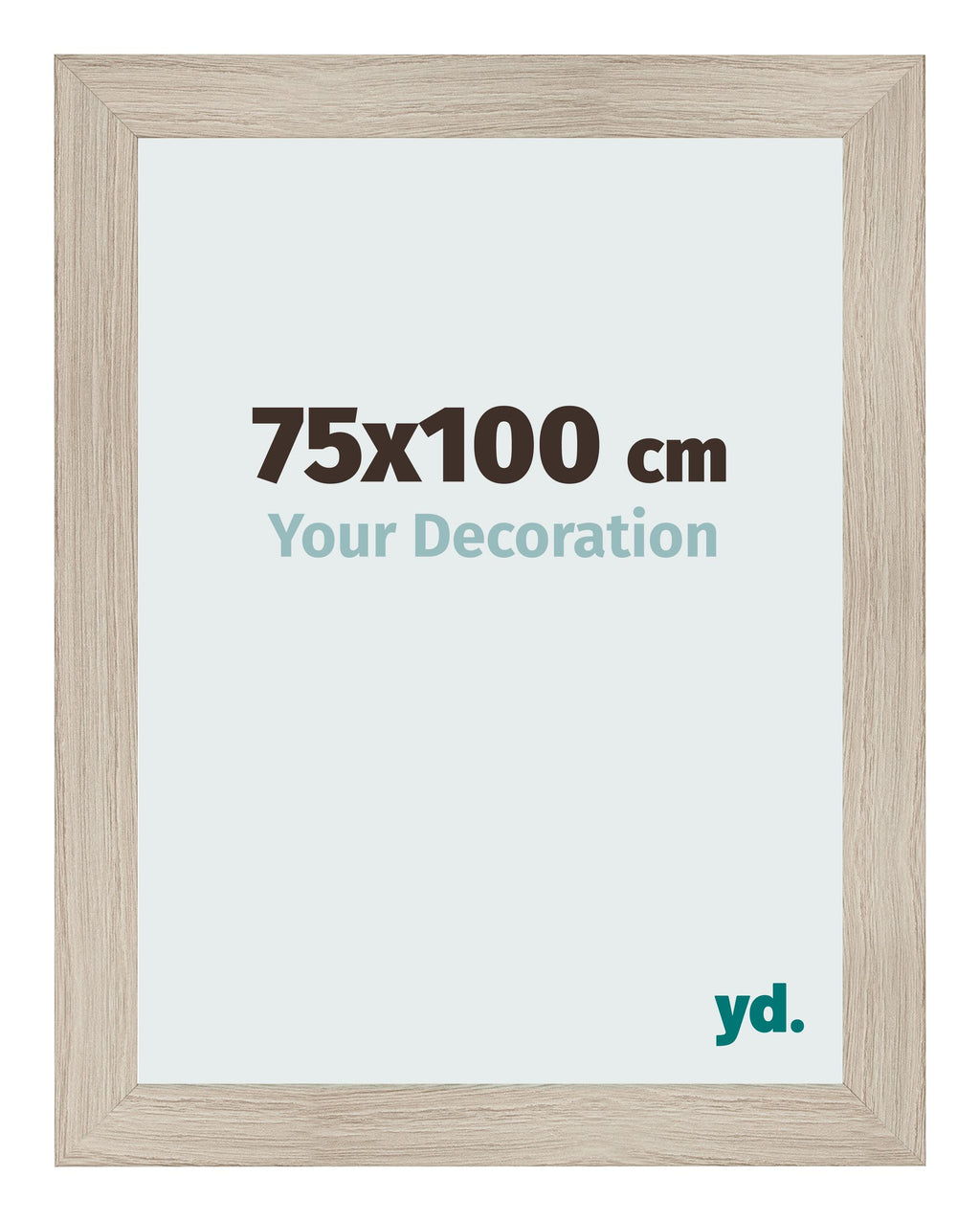 Photo Frame 75x100cm Oak Rustic MDF Pisa Front Size | Yourdecoration.com