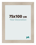Photo Frame 75x100cm Oak Rustic MDF Pisa Front Size | Yourdecoration.com