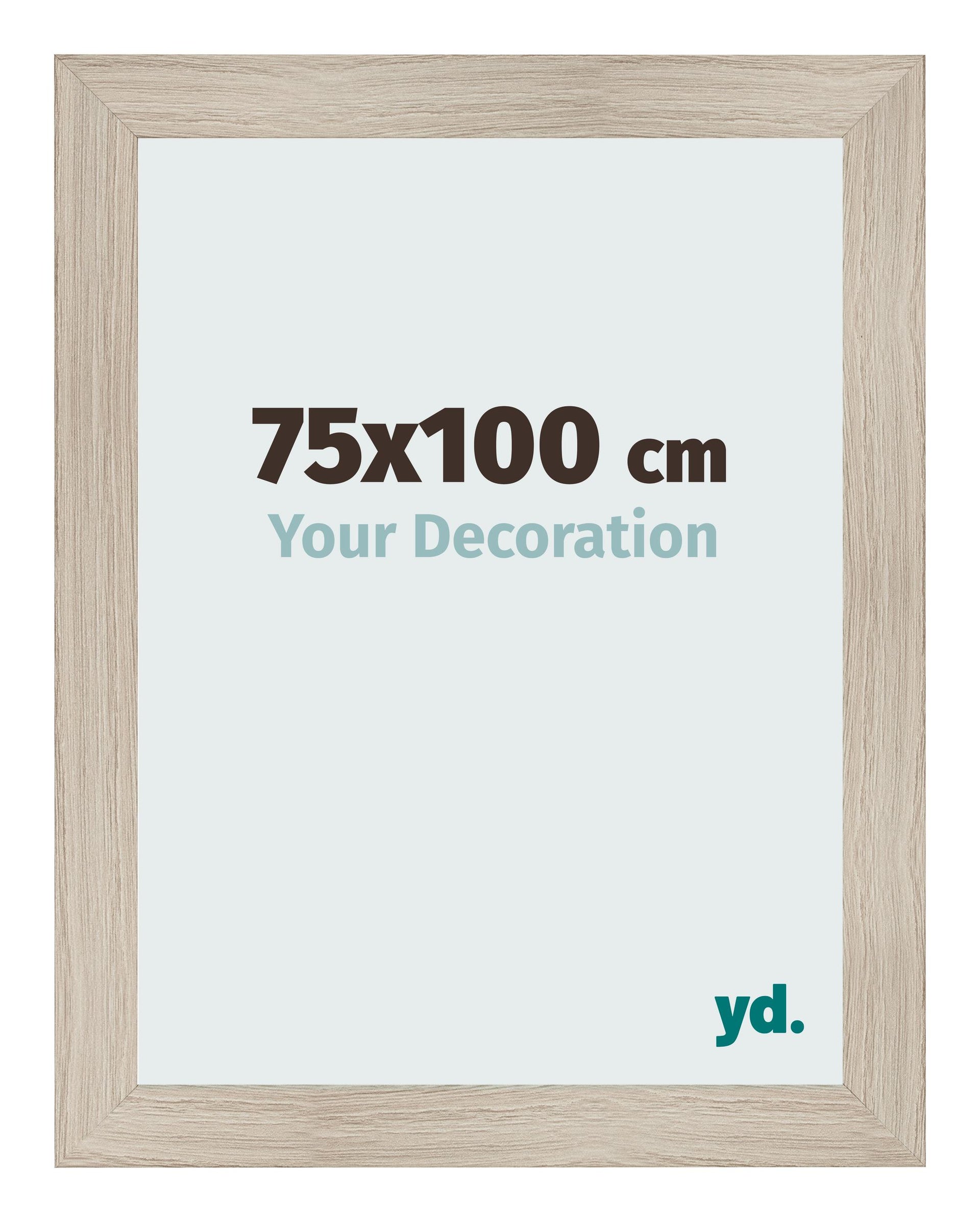 Photo Frame 75x100cm Oak Rustic MDF Pisa Front Size | Yourdecoration.com