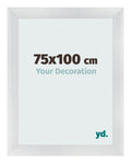 Photo Frame 75x100cm Silver Black Swept MDF Pisa Front Size | Yourdecoration.com