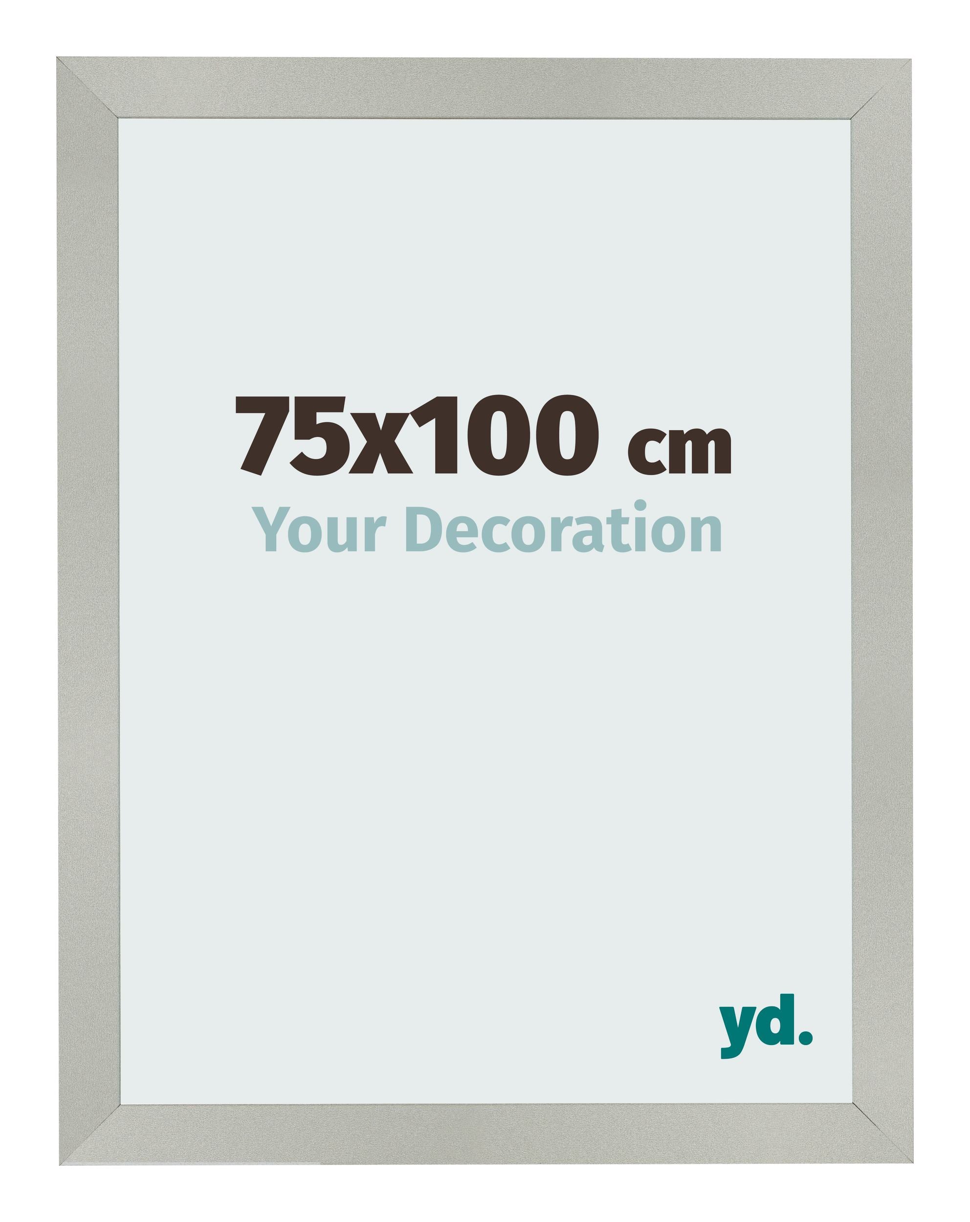 Photo Frame 75x100cm Silver Matte MDF Bologna Front Size | Yourdecoration.com