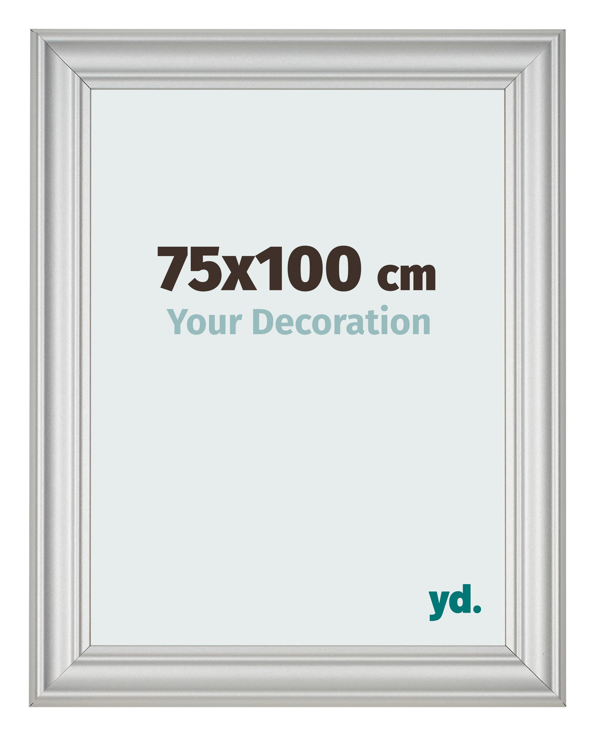 Photo Frame 75x100cm Silver Matte MDF Lazio Front Size | Yourdecoration.com