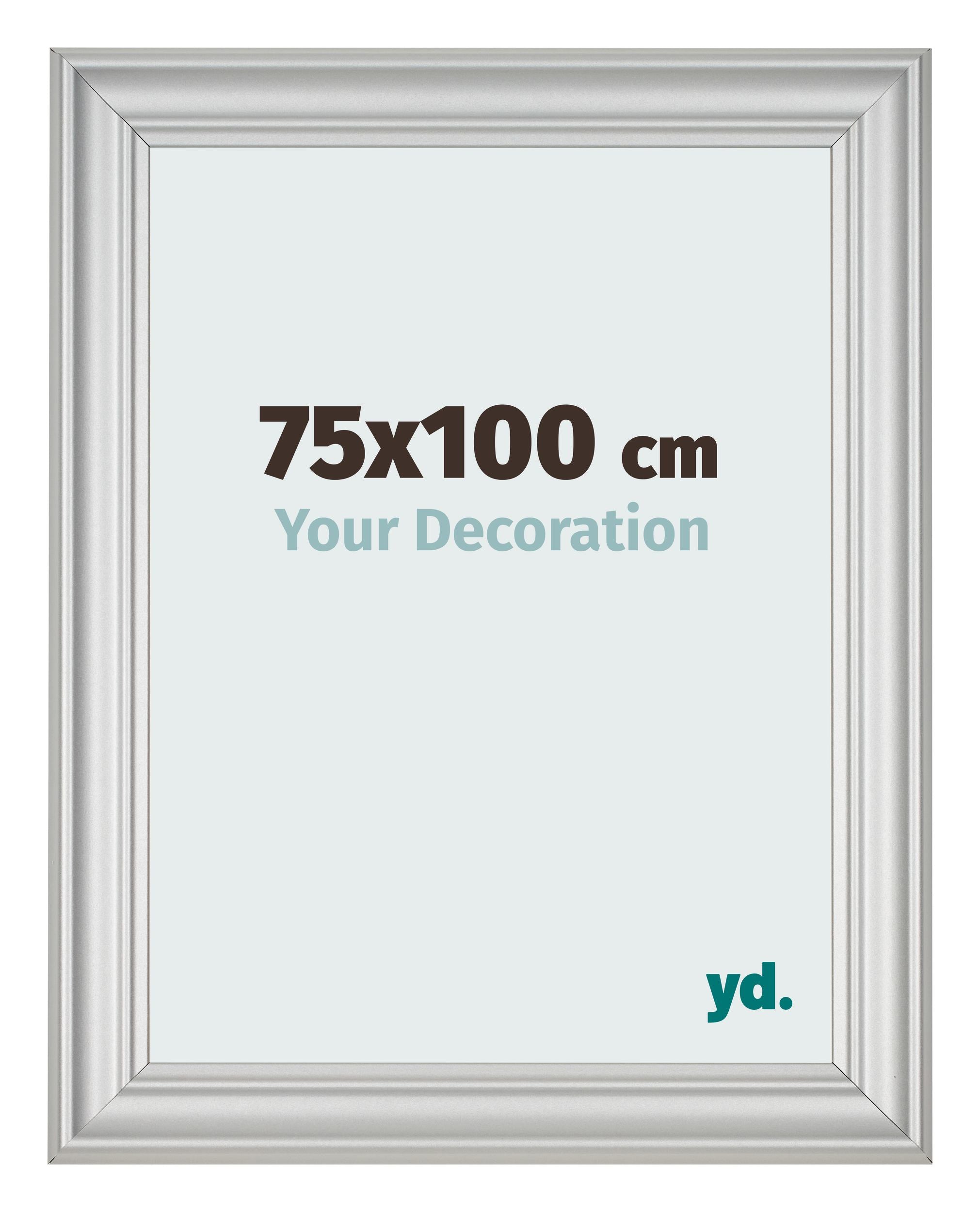 Photo Frame 75x100cm Silver Matte MDF Lazio Front Size | Yourdecoration.com