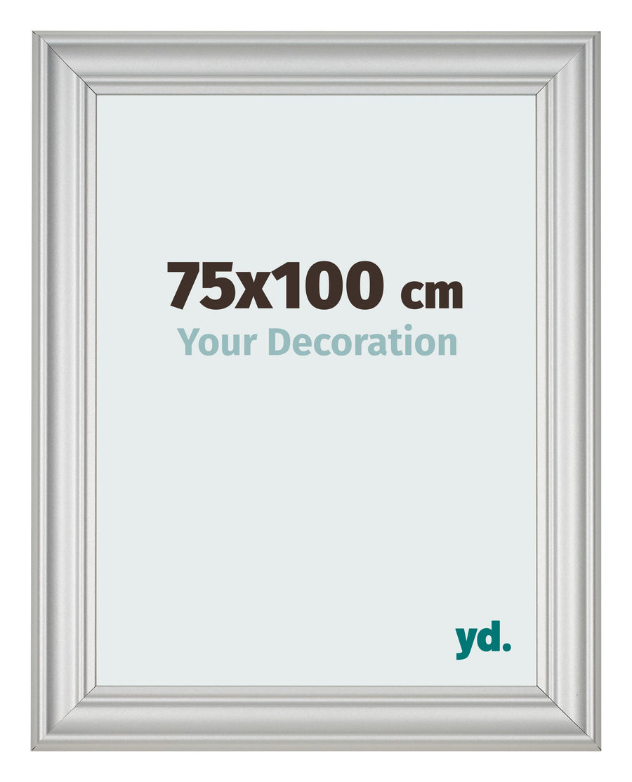 Photo Frame 75x100cm Silver Matte MDF Lazio Front Size | Yourdecoration.com