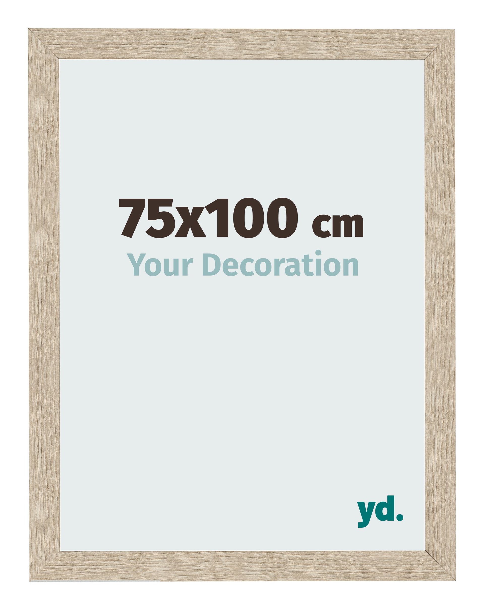 Photo Frame 75x100cm Sonoma Oak MDF Bologna Front Size | Yourdecoration.com