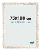 Photo Frame 75x100cm White Vintage MDF Bologna Front Size | Yourdecoration.com