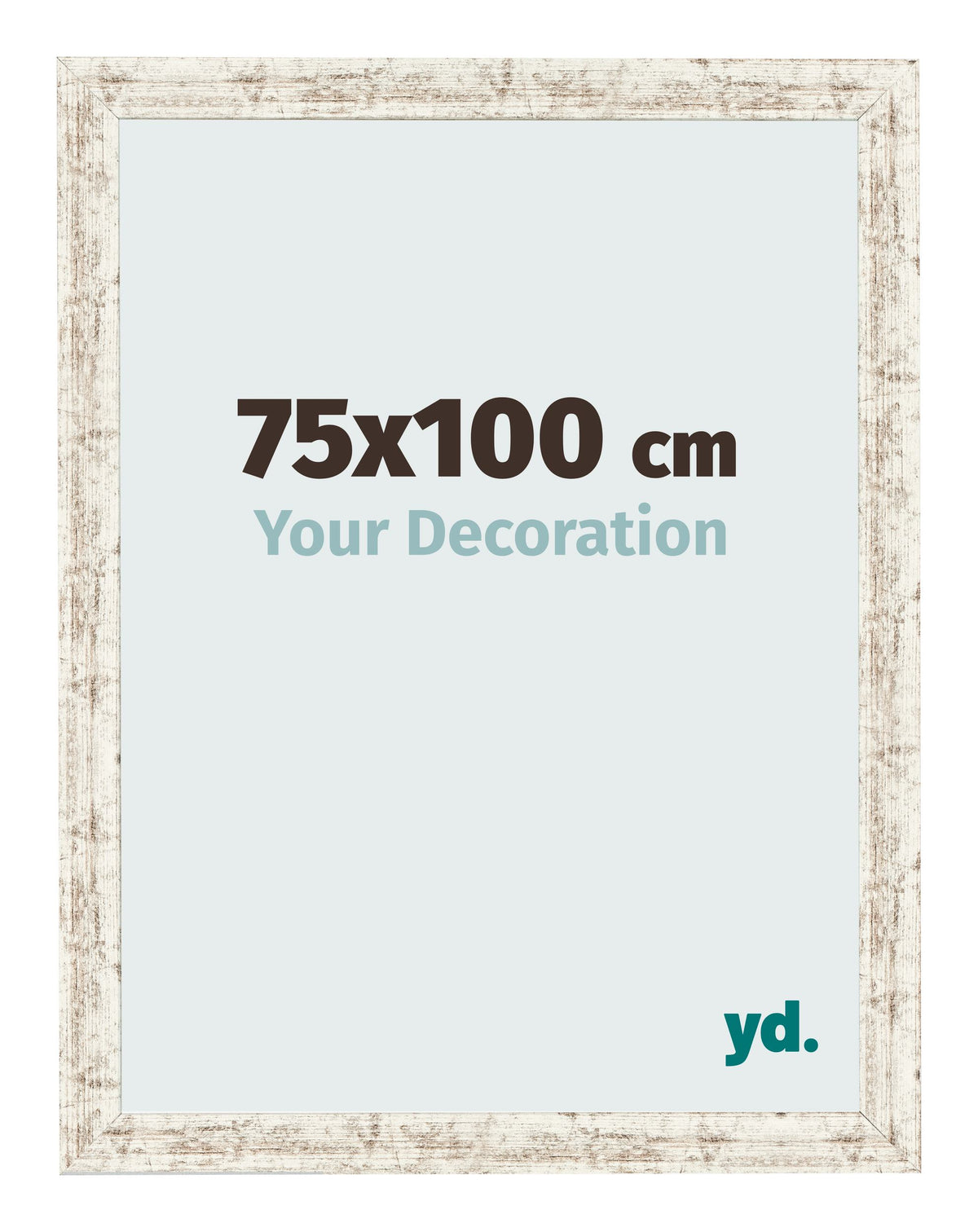 Photo Frame 75x100cm White Vintage MDF Bologna Front Size | Yourdecoration.com