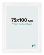Photo Frame 75x100cm White Vintage MDF Pisa Front Size | Yourdecoration.com