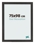 Photo Frame 75x98 cm Black Matte MDF Bologna Front Size | Yourdecoration.com