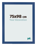 Photo Frame 75x98 cm Dark Blue MDF Bologna Front Size | Yourdecoration.com