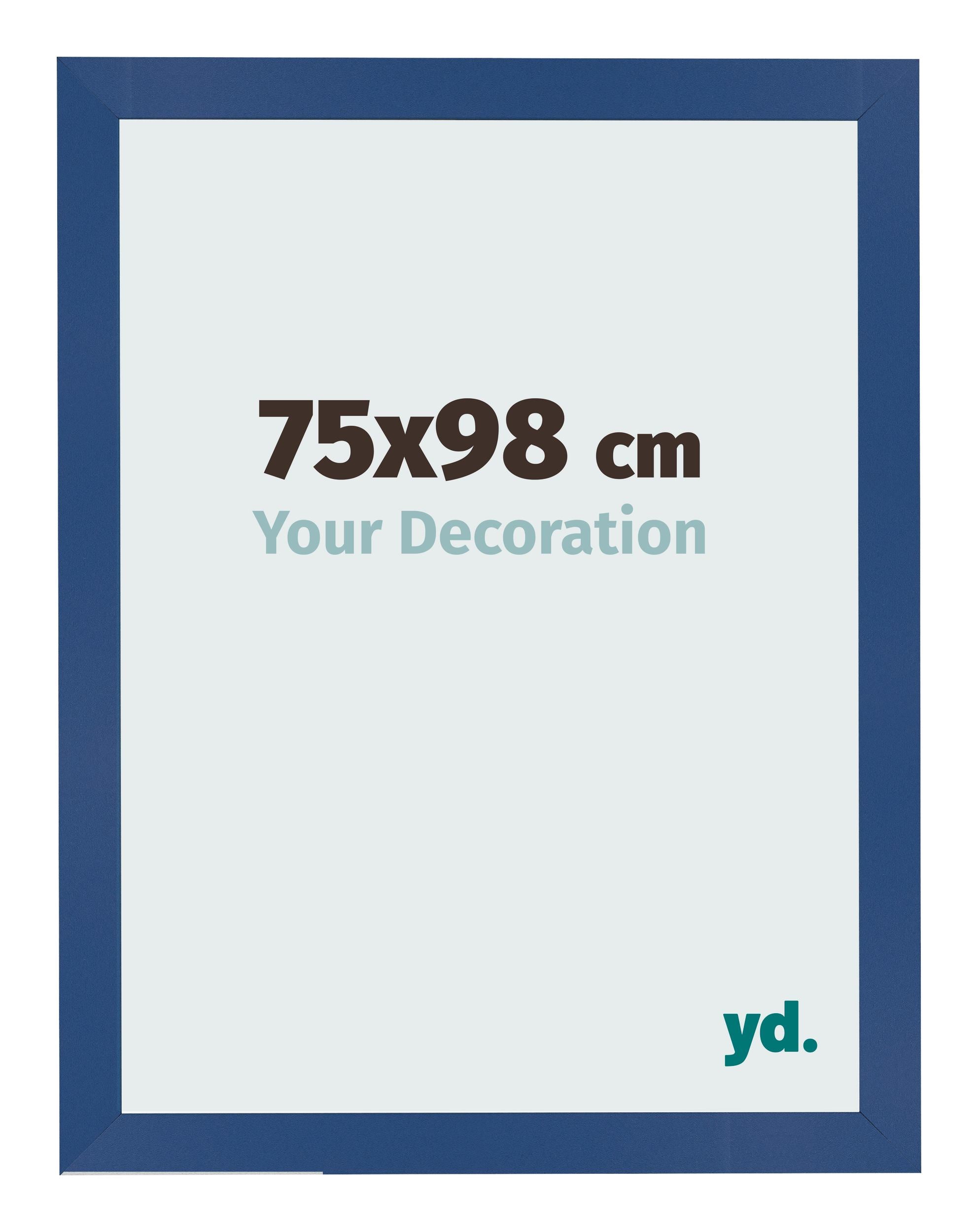 Photo Frame 75x98 cm Dark Blue MDF Bologna Front Size | Yourdecoration.com