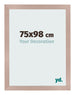 Photo Frame 75x98 cm Dusty Pink MDF Bologna Front Size | Yourdecoration.com