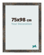 Photo Frame 75x98 cm Oxidized Metal MDF Bologna Front Size | Yourdecoration.com