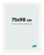Photo Frame 75x98 cm White High Gloss MDF Bologna Front Size | Yourdecoration.com
