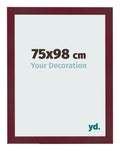 Photo Frame 75x98 cm Wine Red Swept MDF Bologna Front Size | Yourdecoration.com