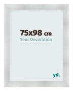Photo Frame 75x98cm Aluminum Brushed MDF Pisa Front Size | Yourdecoration.com