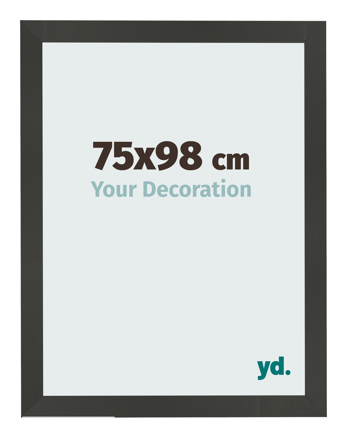 Photo Frame 75x98cm Anthracite MDF Bologna Front Size | Yourdecoration.com