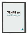 Photo Frame 75x98cm Black Woodgrain MDF Bologna Front Size | Yourdecoration.com