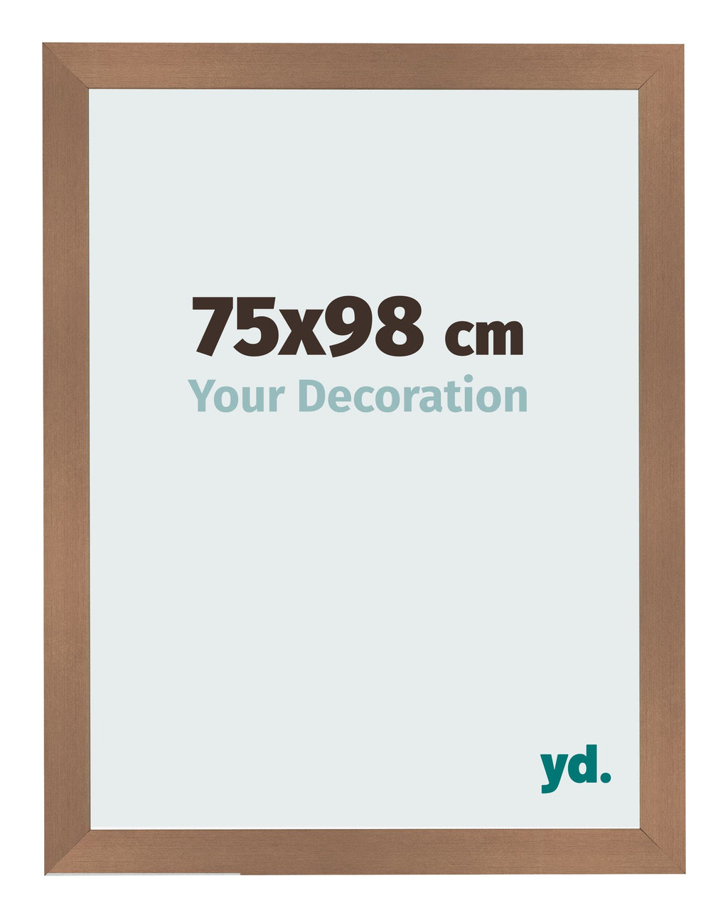 Photo Frame 75x98cm Copper Design MDF Bologna Front Size | Yourdecoration.com